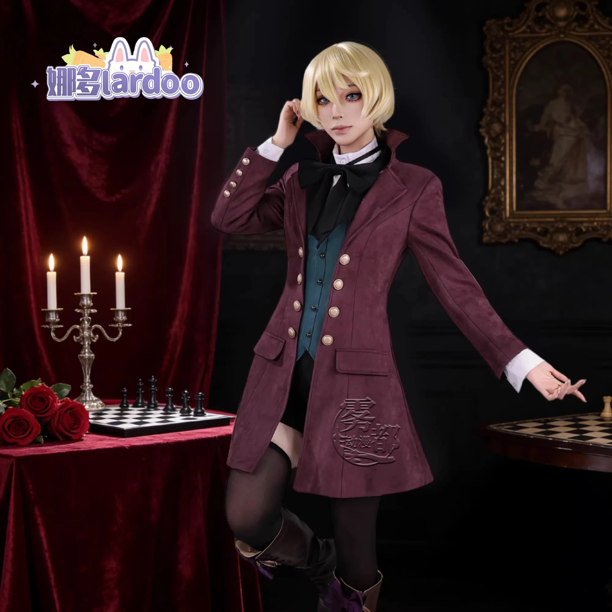 Alois Trancy Cosplay Costume Anime Black Butler Uniform Halloween Party for Women Men Carnival Props view 3