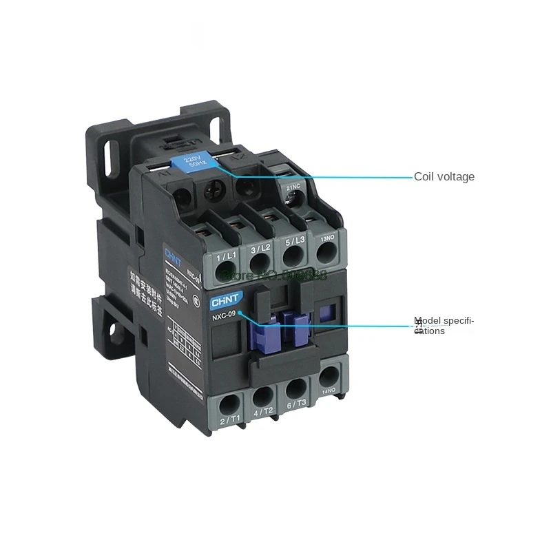 CHINT NXC-100 100A LC1D AC Contactor NO NC 3-Phase DIN Rail Mount Electric Power LC1 Contactor AC 24V 36V 110V 220V 380V   