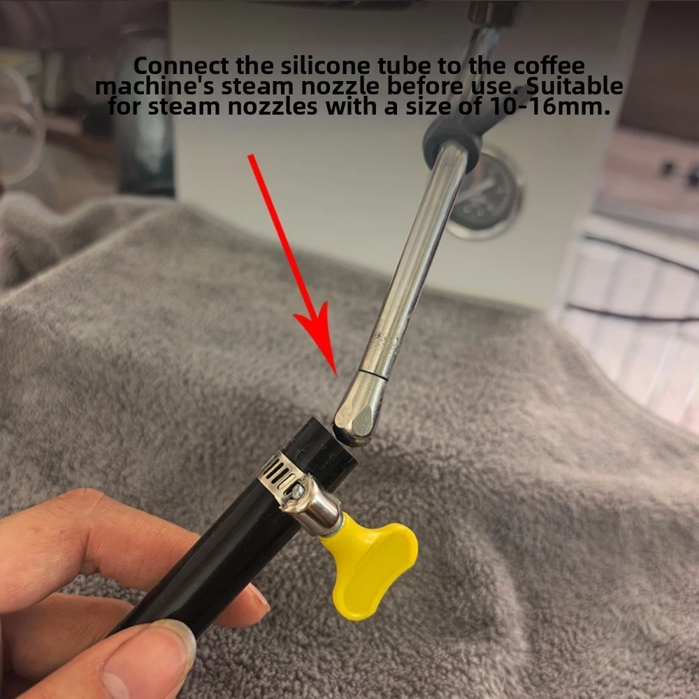 Heat Resistant Coffee Machine Steam Cleaning Brush Long Handle Flexible Espresso Machine Cleaning Brush Replaceable - view 6