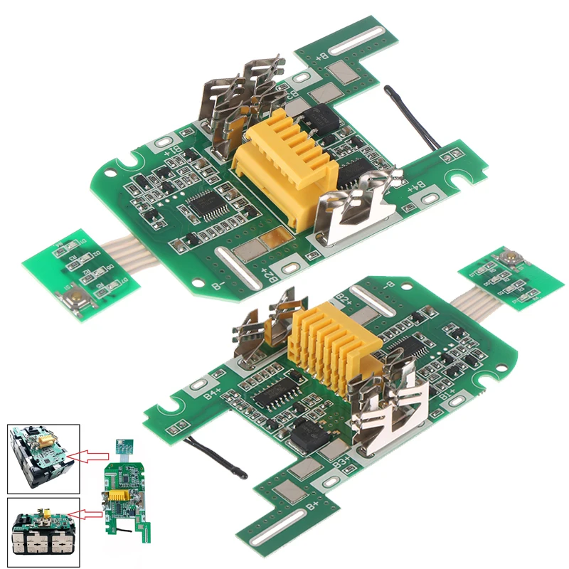 

For Makita 18V 3.0Ah BL1850B BL1840B Lithium Battery Charging Protection Circuit Board Battery Indicator For Angle Grinders