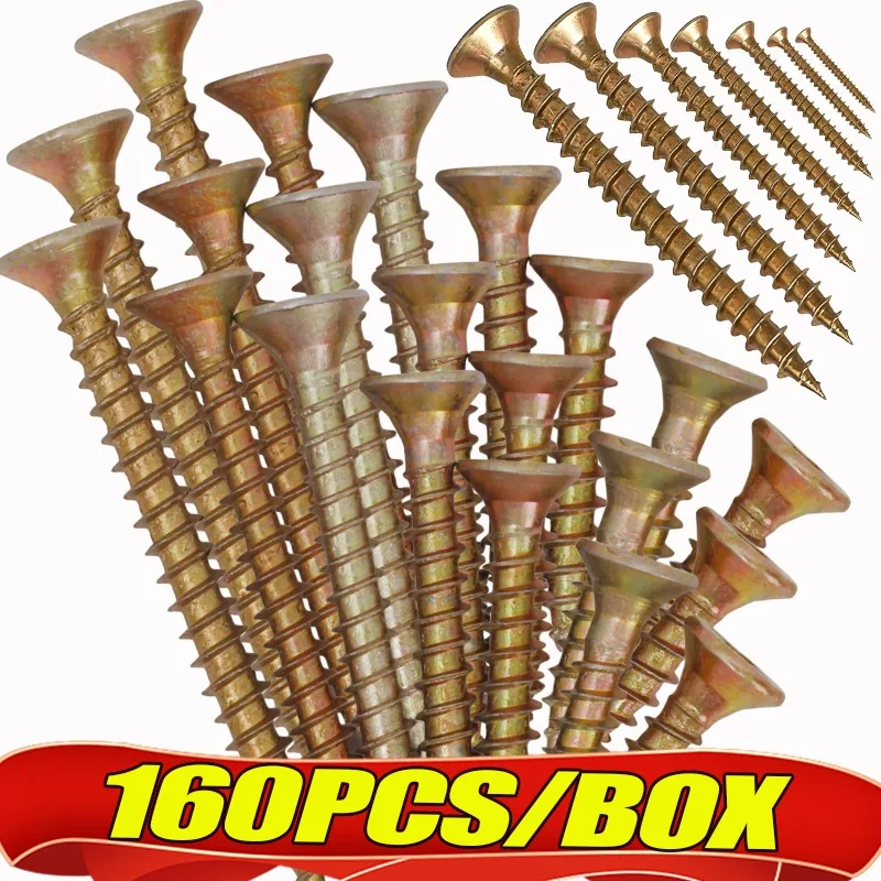 

Heavy-duty Self-Tapping Screws Set Phillips Flat Screws Drywall Fiberboard Repair Screw Furniture Fixing Fasteners Home Hardware