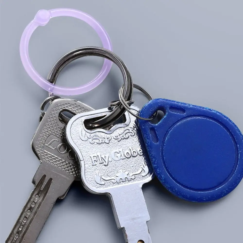 DIY Binder Ring 15/20/25mm Multi-Function Loose Leaf Paper Buckle Plastic Loose Leaf Paper Fixing Clip School Office