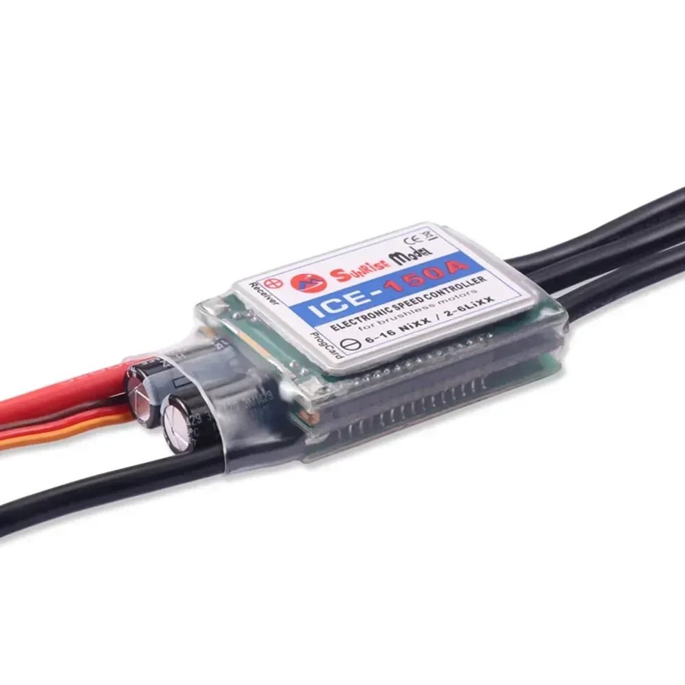 SunriseModel ICE 2-6S Elicottero Aereo Brushless ESC con Uscita BEC 18A 30A 40A 45A 60A 90A 100A 120A 150A per Modelli RC FAI DA TE