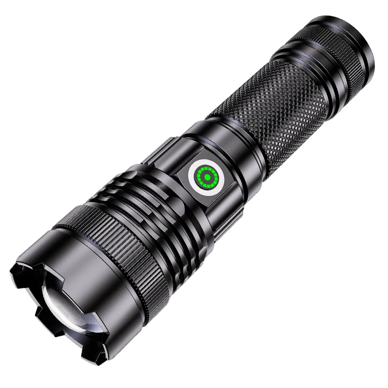 A56 LED Flashlight Torches USB Rechargeable Outdoor Waterproof Long Beam Transformer Focal Flashlight