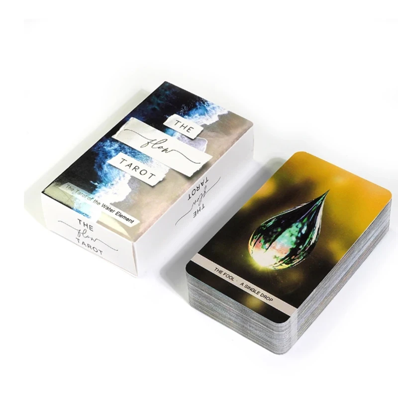 78pcs Cards The Flow Tarot The Tarot Of The Water Element Deck Based Entirely In All Forms Of The Water Element Travel Version