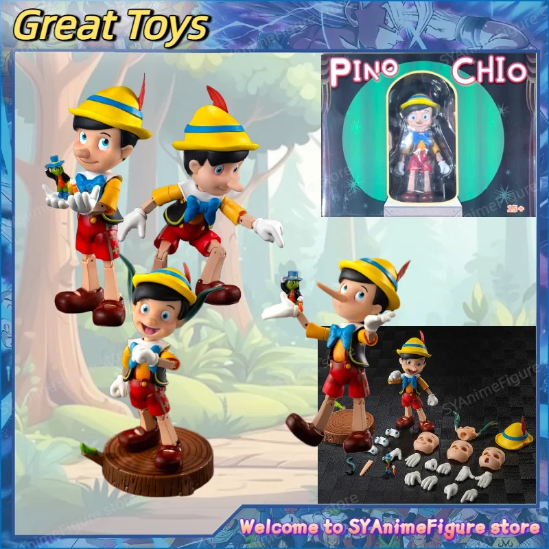 

In Stock Great Toy/GT Pinocchio Alloy Finished Product Fairy Tale 13cm Action Figure Toys Collection Kids Gifts