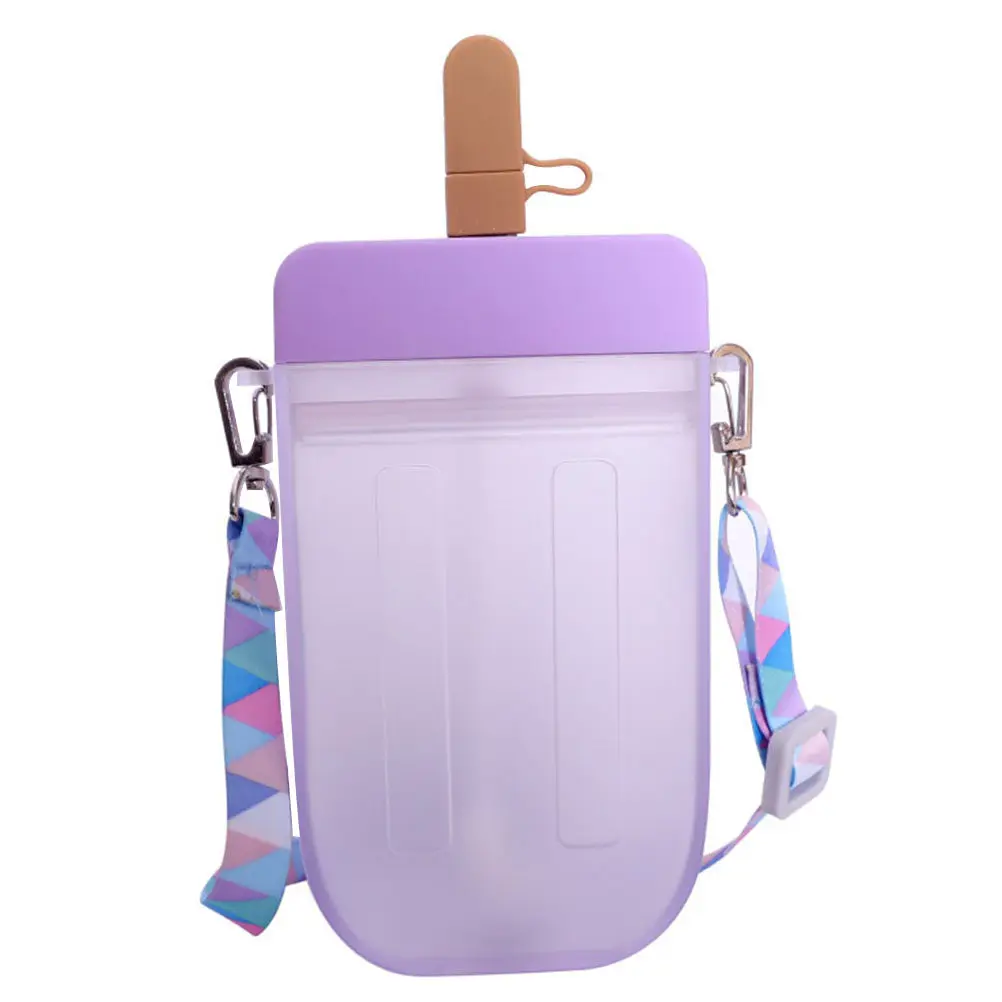 Backpack Water Bottle Leakproof Ice- Shape Portable Beverage Bottle Outdoor Summer Drink Cup Juice Tea Lovely Water Cup