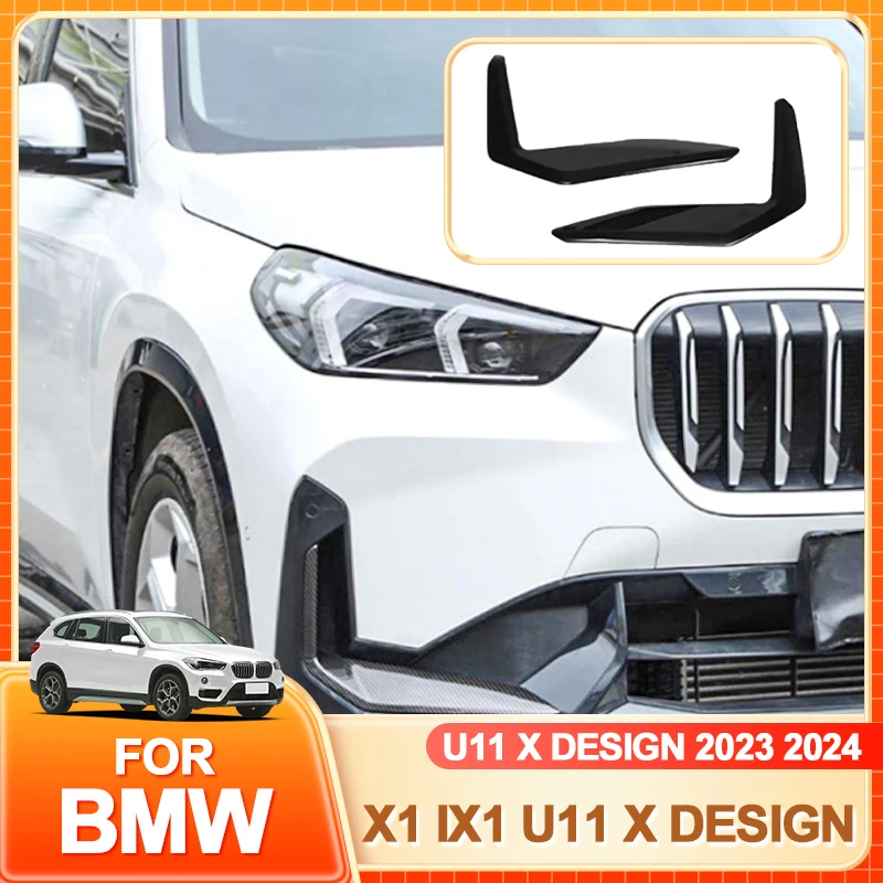 

Glasses Holder Hot For BMW X1 ix1 U11 x Design 2023 2024 ABS Car Front Rear Blade Trim Light Eyebrow Wind Knife Bumper Cover