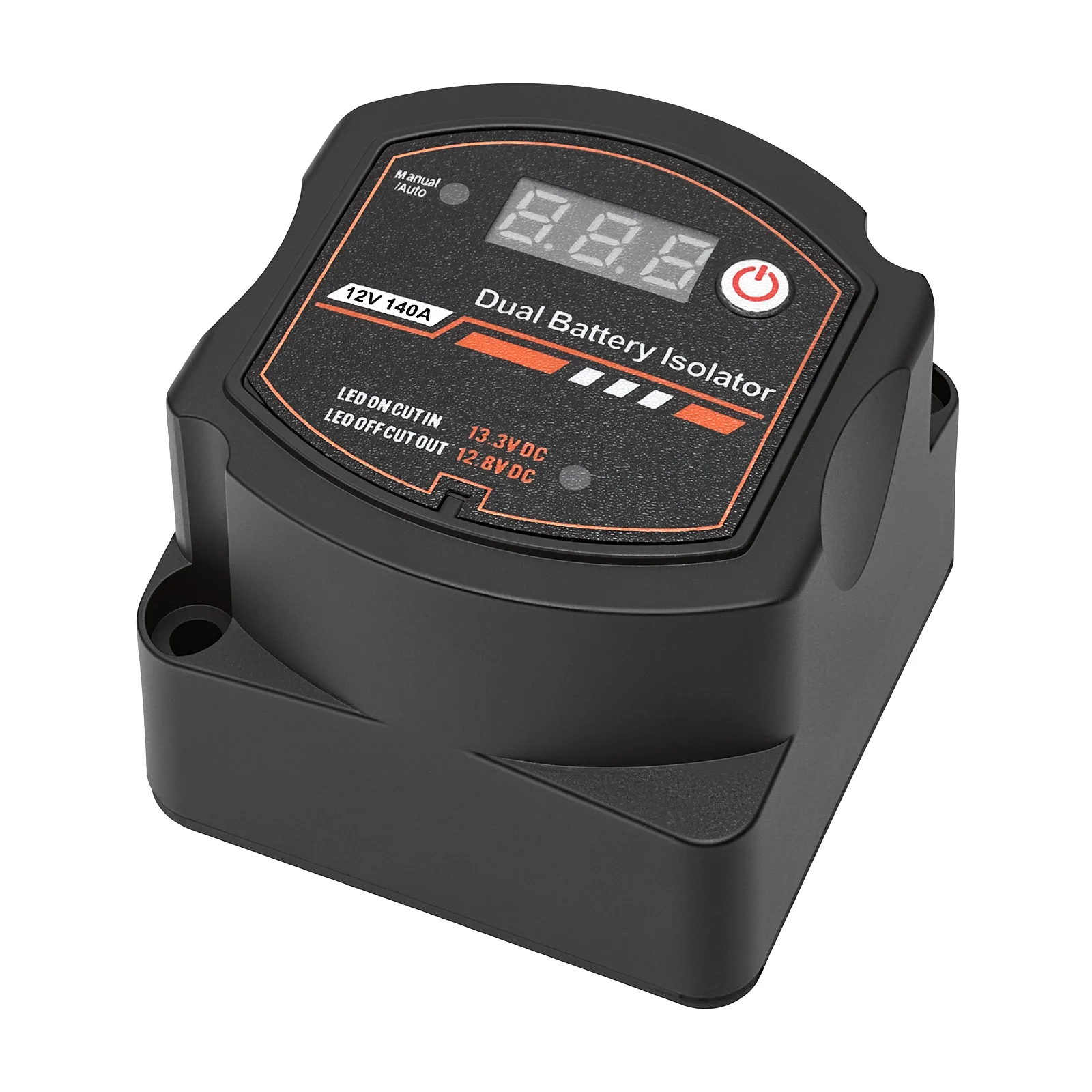12V 140A Smart Dual Battery Isolator Digital Voltage Sensitive Relay VSR Split Charge For Car RV Camper UTV Boat Marine Yacht