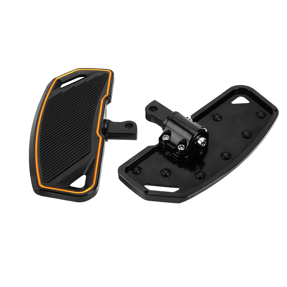 Motorcycle Floorboards Pedal Footboard Rider Footrests Wide Foot Pegs Driver Footpeg For Harley Dyna Sportster 883 XL1200 48 72