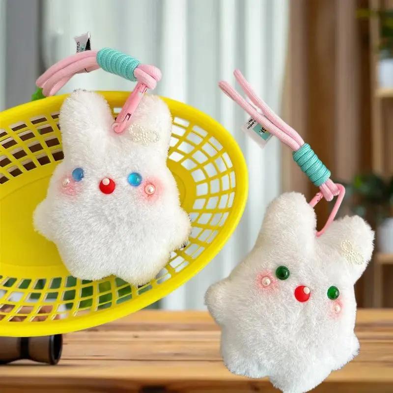 

Очаровательный плюшевый игрушечный брелок-подвеска в виде кролика; Мягкая мягкая кукла с длинными ушками; Декор для подвешивания сумки; Идеальный подарок для девочек