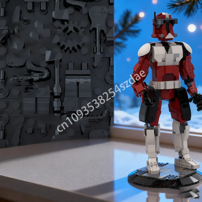 

820pcs MOC UCS Clone Commander Fox Star Model Building Toys Blocks Christmas Gifts Architecture Assemble Creative Brick Birthday