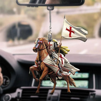 keychain knight Infidel Nation Proud Enemy of Islam Knight Templar Pendant Key Chain Classic Men Women Key Rings