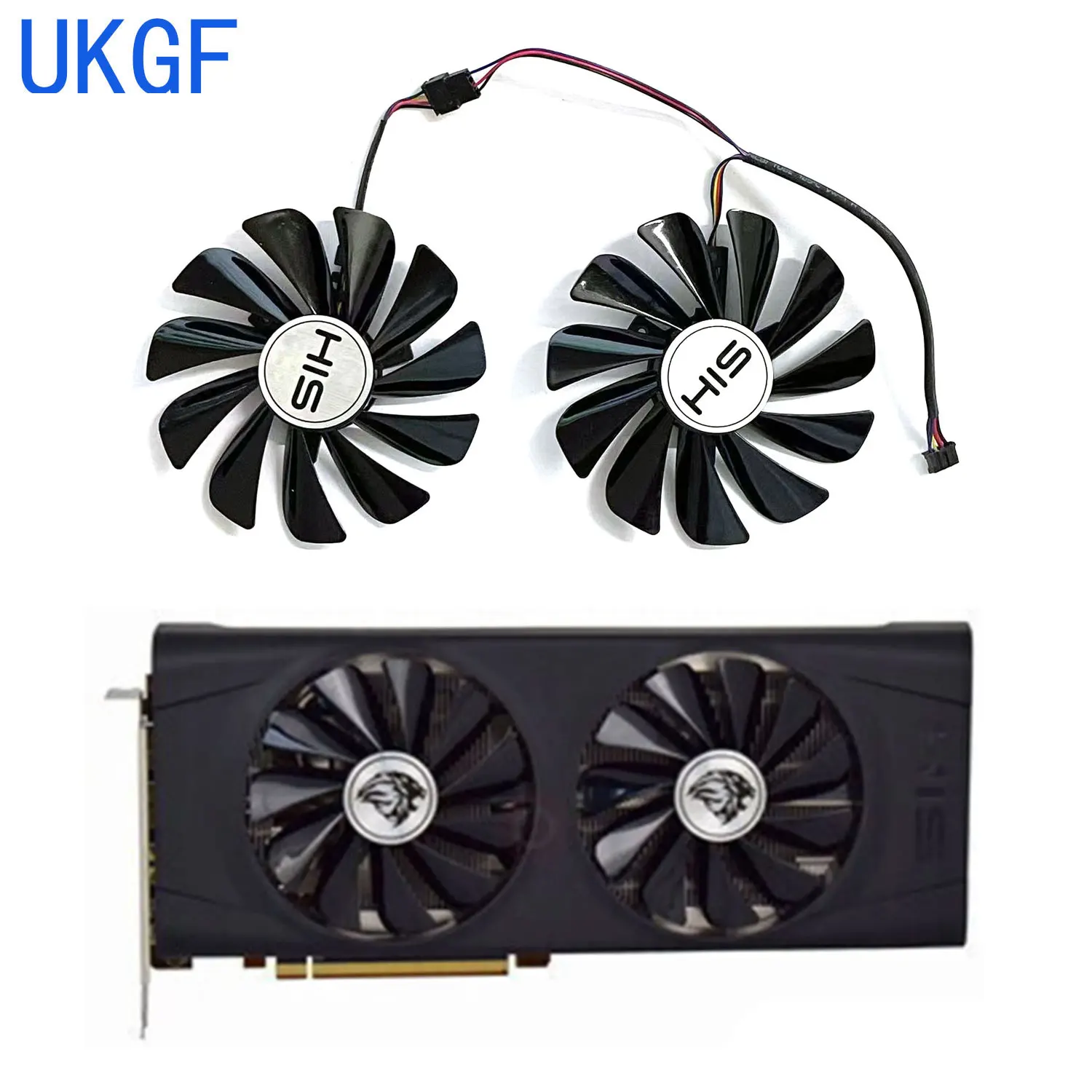 Brand new 95MM 4PIN CF1010U12S suitable for HIS Radeon RX5700 5700XT IceQ X2 graphics card