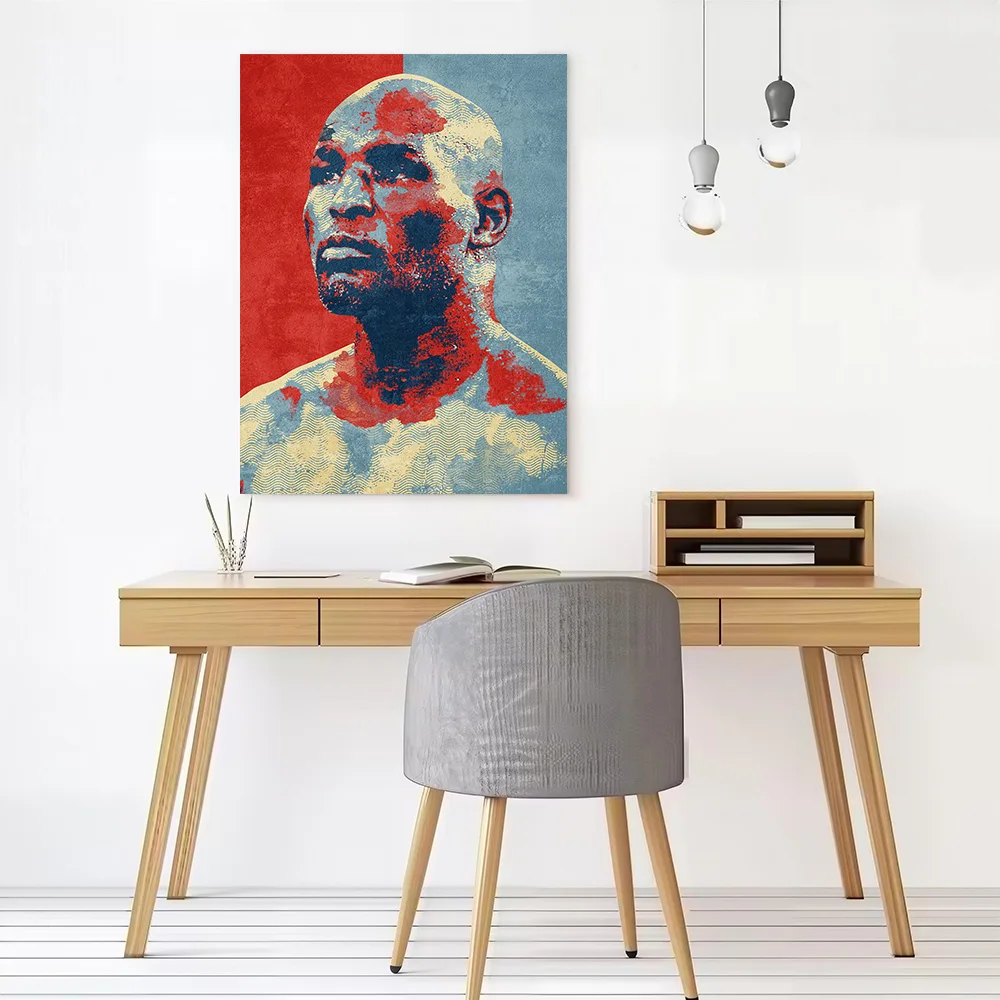 Bernard Hopkins Printed Canvas Poster Personalized High Quality Wall Art Paintings for Bedroom Painting Decor Luxury Wand Deko