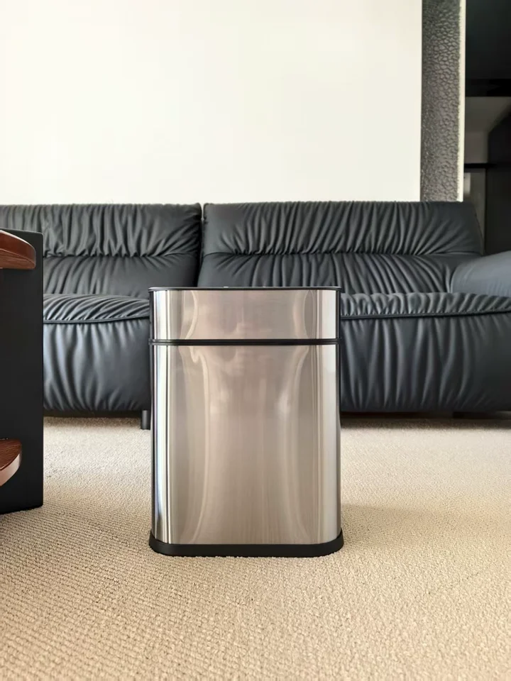 Household Cleaning Tools Accessories 360° Fully Intelligent Sensor Trash Can Creative Rectangle Waterproof Waste Bins Luxury