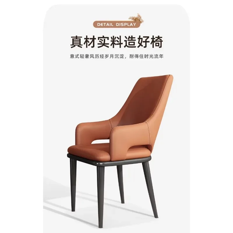 high back hotel restaurant designer metal italian nordic leather outdoor dining chairs modern luxury for table and chair room