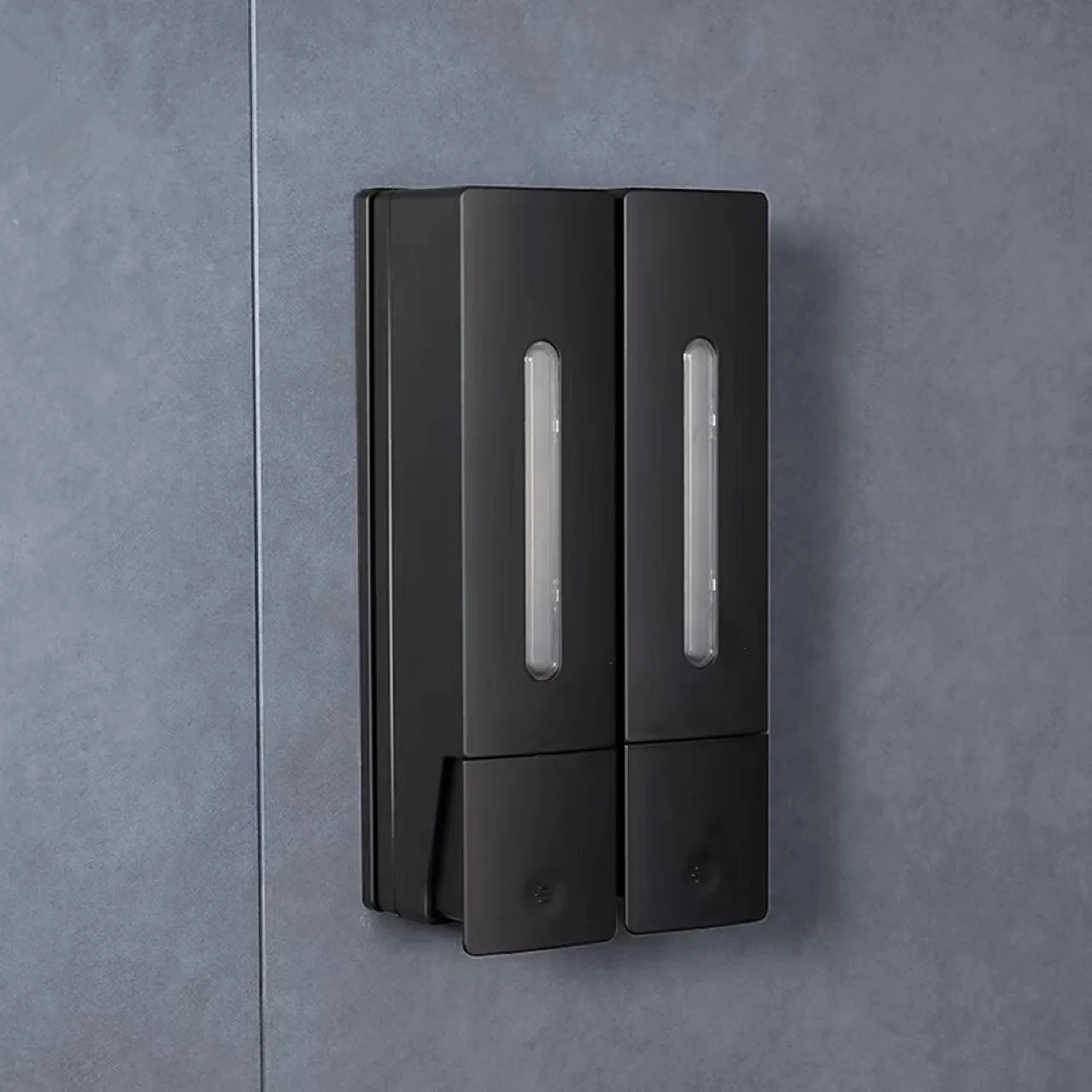 Double Head Wall-mounted Manual Soap Dispenser Shampoo Hotel Household Bathroom Punch-free Soap Dispenser 400ML Large Capacity