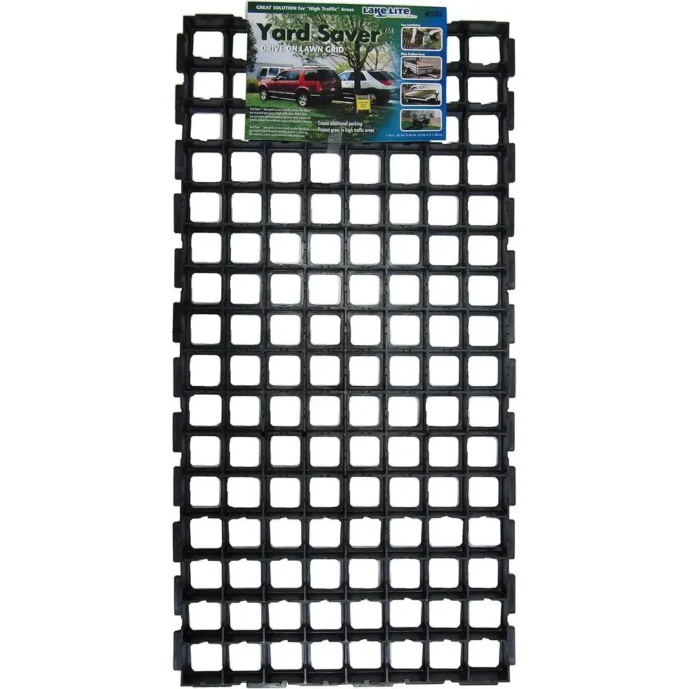 

Drive-On Lawn Grid, 38.5 x 19 x 1.25, Pack of 5, Black