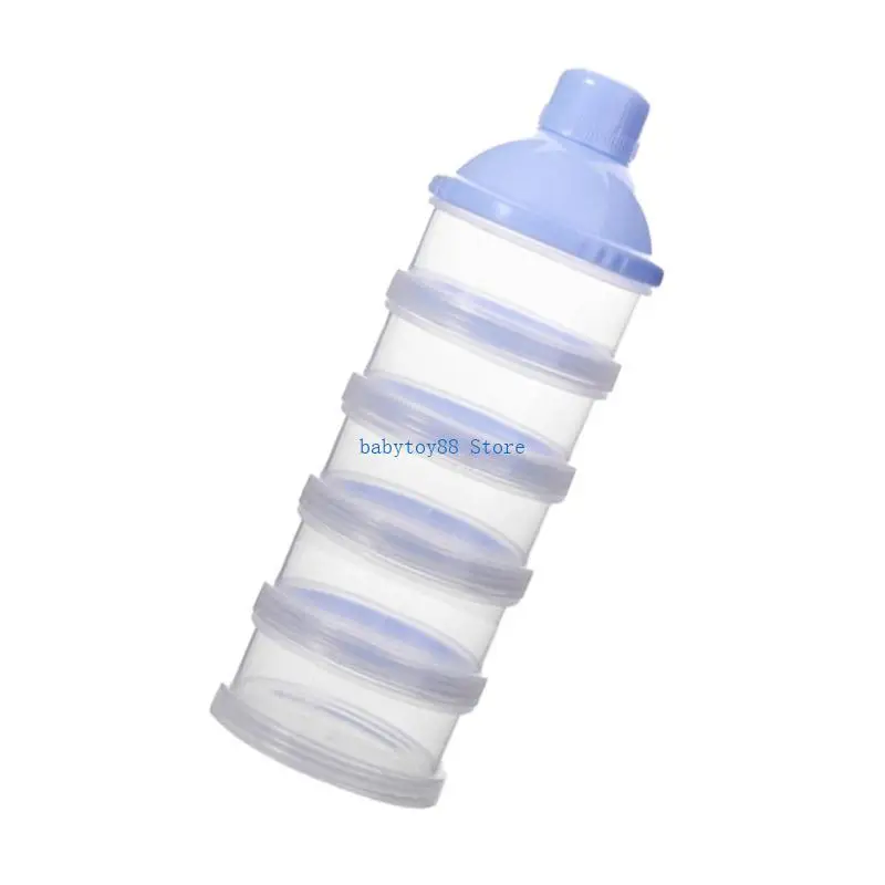 Y4UD – boîte rangement empilable à 4/5 couches pour aliments pour bébés/lait en poudre, distributeur formule sûr, boîte