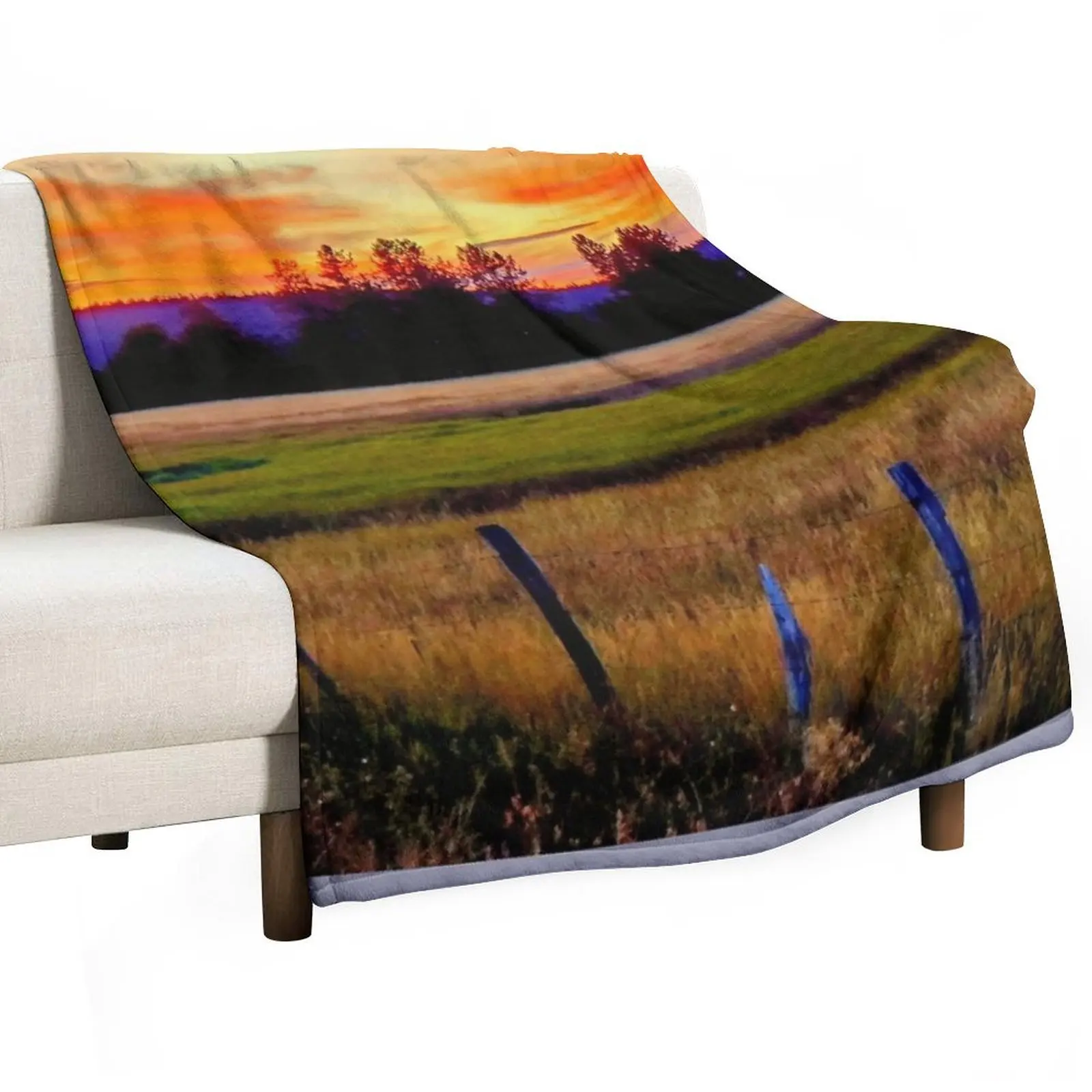 McCall, Idaho Sunset Throw Blanket warm for winter Blankets For Sofas Loose Sofa Quilt Blankets