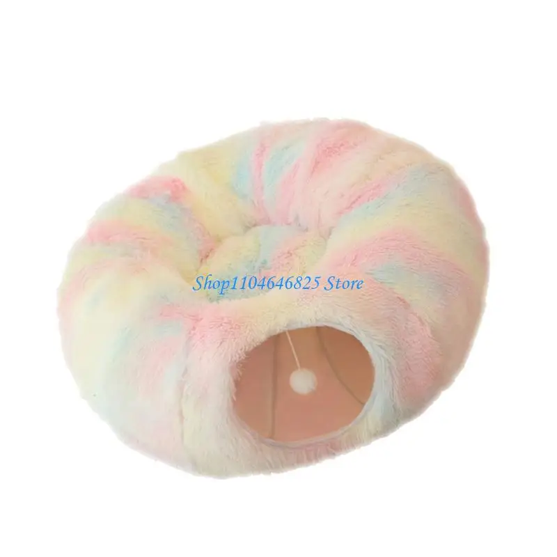 

Pet Hideaway Drawer House Sleep Bed Plush for Large Cats Cave Plush