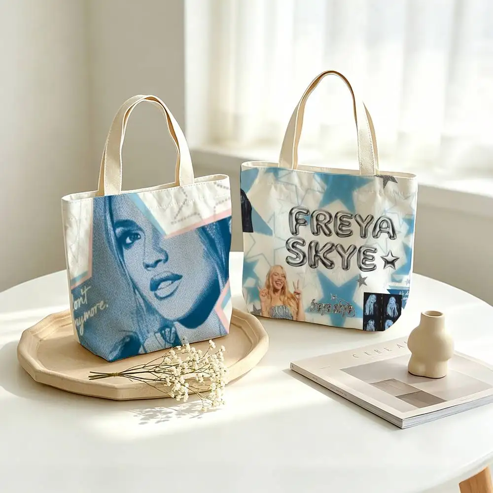 

Ethereal F-Freya Skye Printed Canvas Tote Bag Shoulder Bag Commuter Mommy Shopping Bag