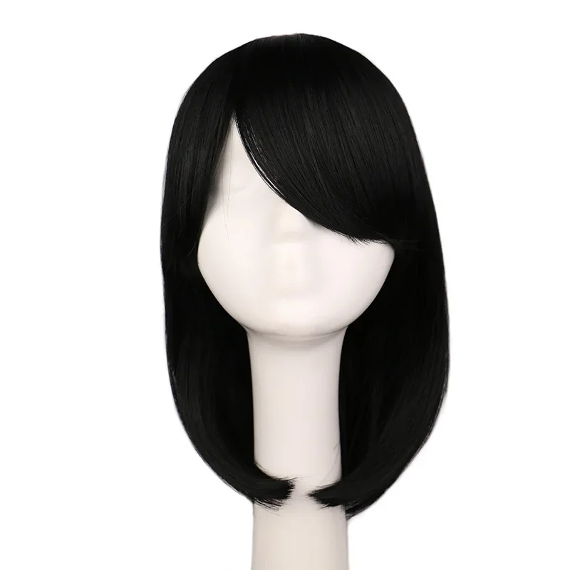 Silent Hill F Hasegawa Hinako COS Synthetic Wig Side Parting Short Black Hair Mixed Hair Strands More Fluffy for Cosplay