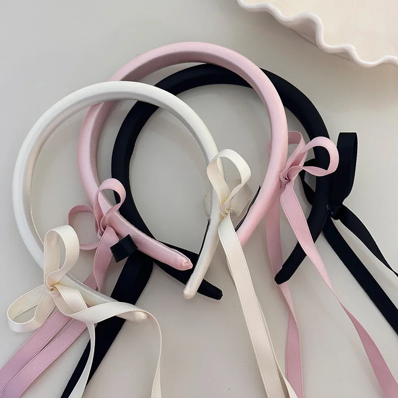 Hair bands for women girl accessories korean headbands bow leading fashion popular cute kawaii sweets kpop new 2024 ribbon Hoop