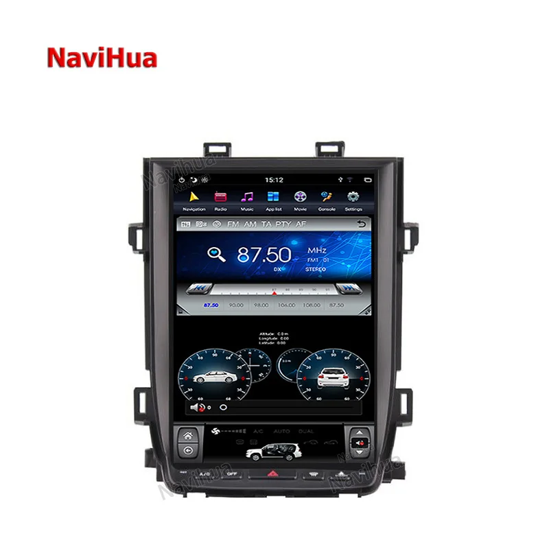 NaviHua Vertical Screen Android Car Stereo DVD Player With GPS Navigation For TOYOTA Alphard 20 Both High And Low  Version