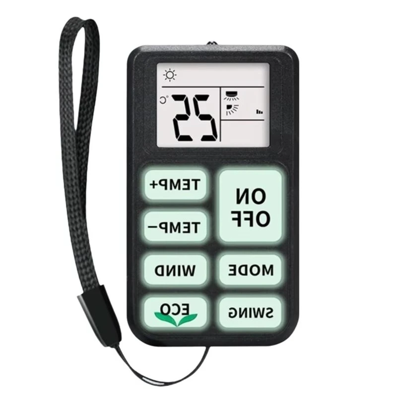 ABKQ-Universal A/C Remote Control With Fluorescent Buttons Air Conditioner Remote Control Easy-To-Use Remote Control Panel