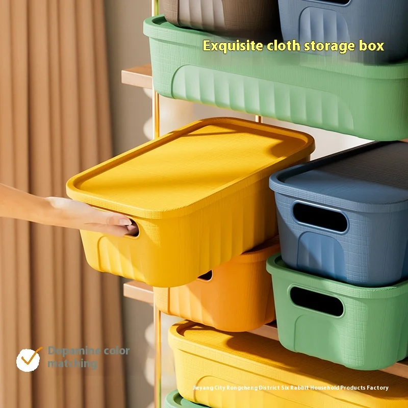 

Storage Box Desktop Snacks Organizer Underwear Pants Household Storage Thickened with Lid Toys Sundries