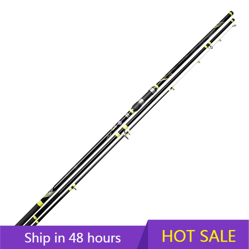 

YTYIN Factory New Arrival Black Surf Master Rod FUJI Long Cast Shore Rod for Sale