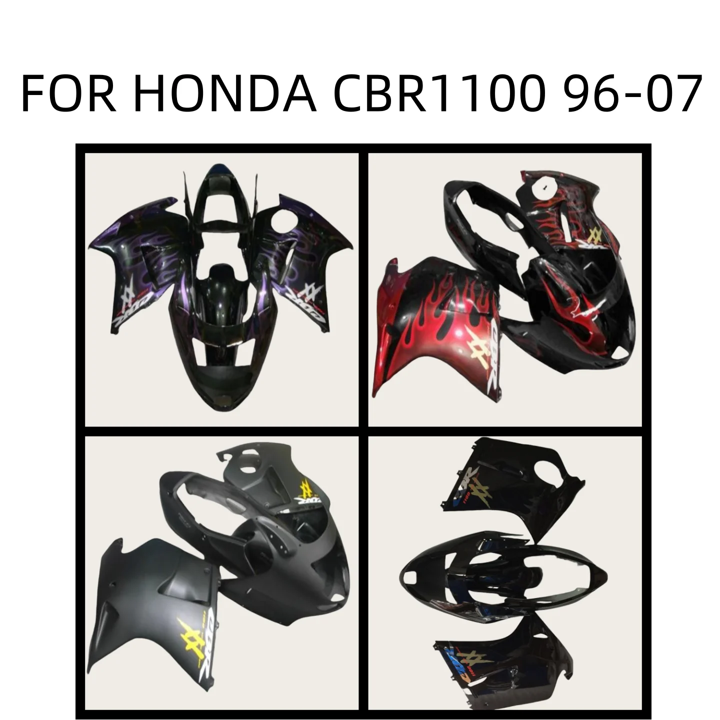 For HONDA CBR 1100XX CBR1100 XX CBR1100XX 96 97 98 99 00 01 2002 2003 2004 2005 2006 2007 Motorcycle Fairing high quality