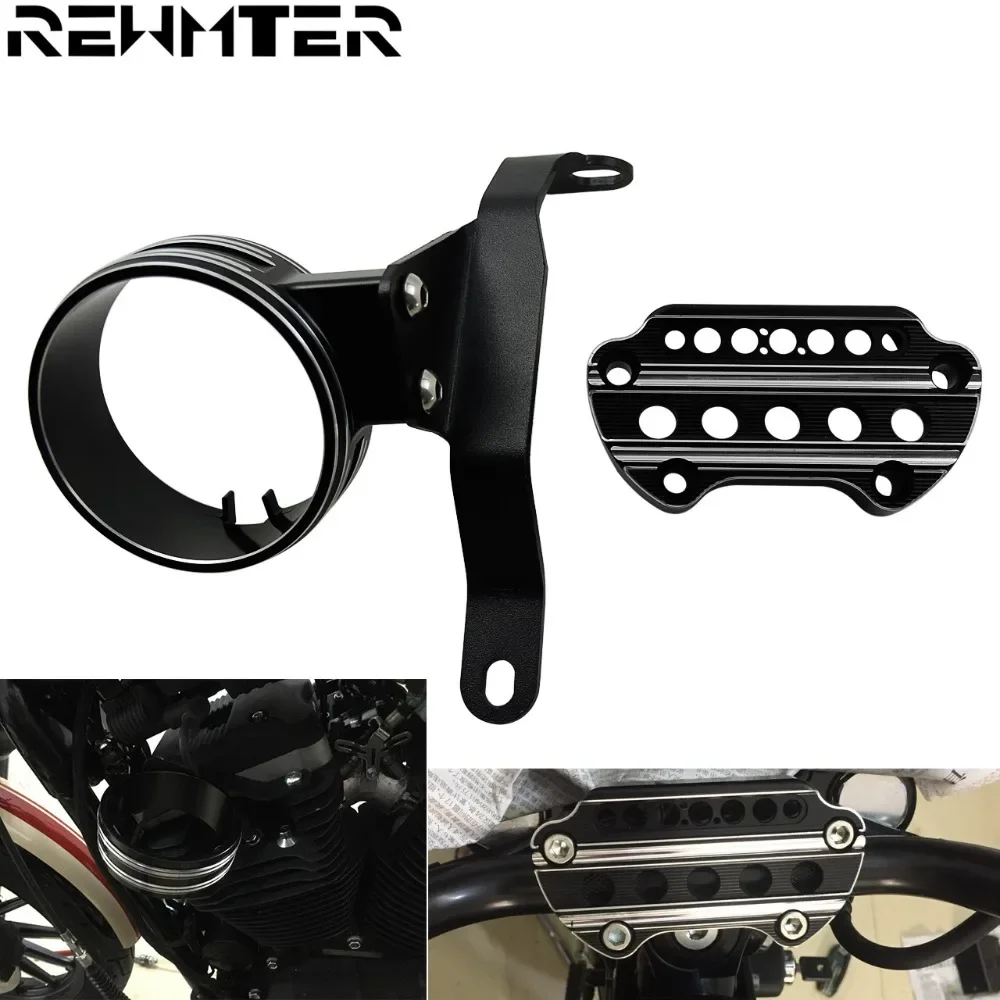 Motorcycle Instrument speedometer  Bracket Case Housing  Side Mount  Relocation Cover For Harley Sportster 883 2004-2018