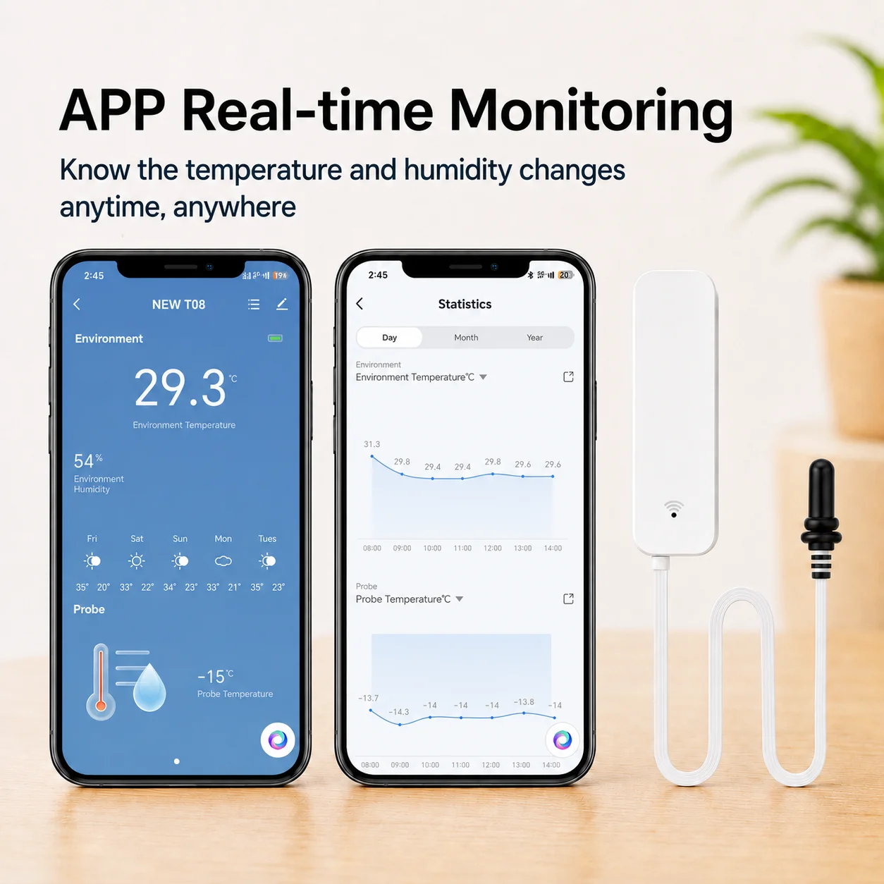 Tuya WiFi Temperature Humidity - Planted Aquarium Temperature recension och pris
