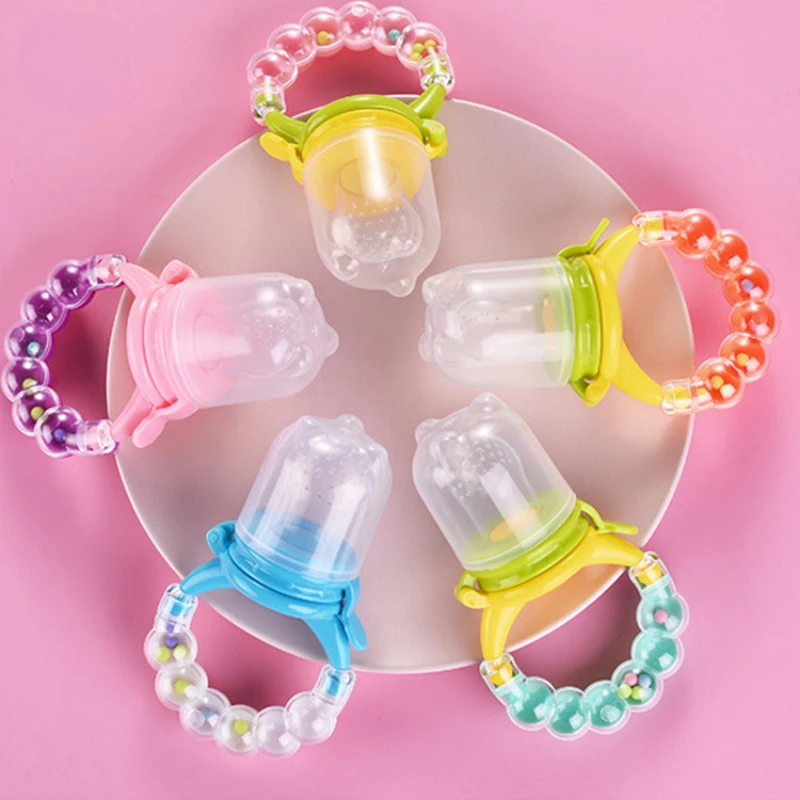 Baby Pacifier Fruit Feeder Baby Silicone Mesh Bag Pacifier Nursing Toddler Baby Food Feeding Spoon Juice Extractor BPA Free