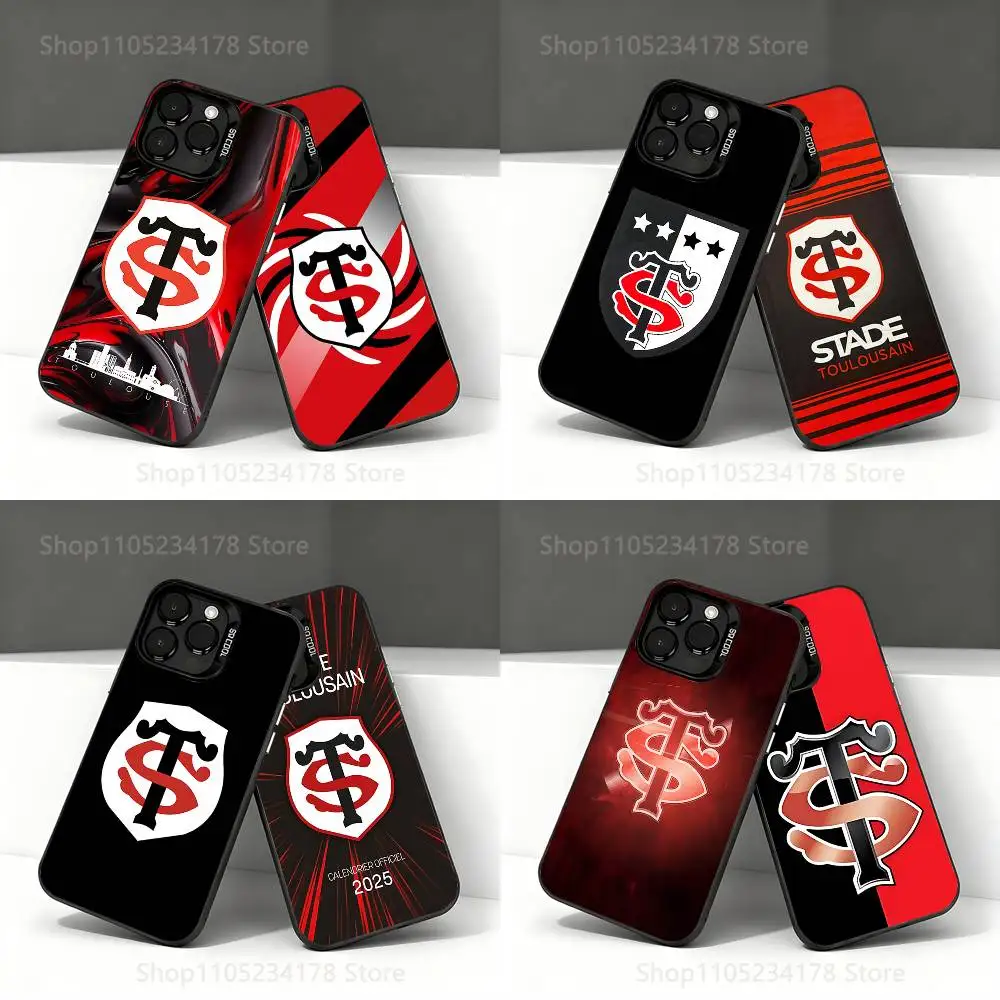 

Stade-E Logo T-Toulousain-s Phone Case For iPhone 17,16,15,14,13,12,11,Pro,Max,Plus,E,Air,Mini Anti Fall Black Bumper