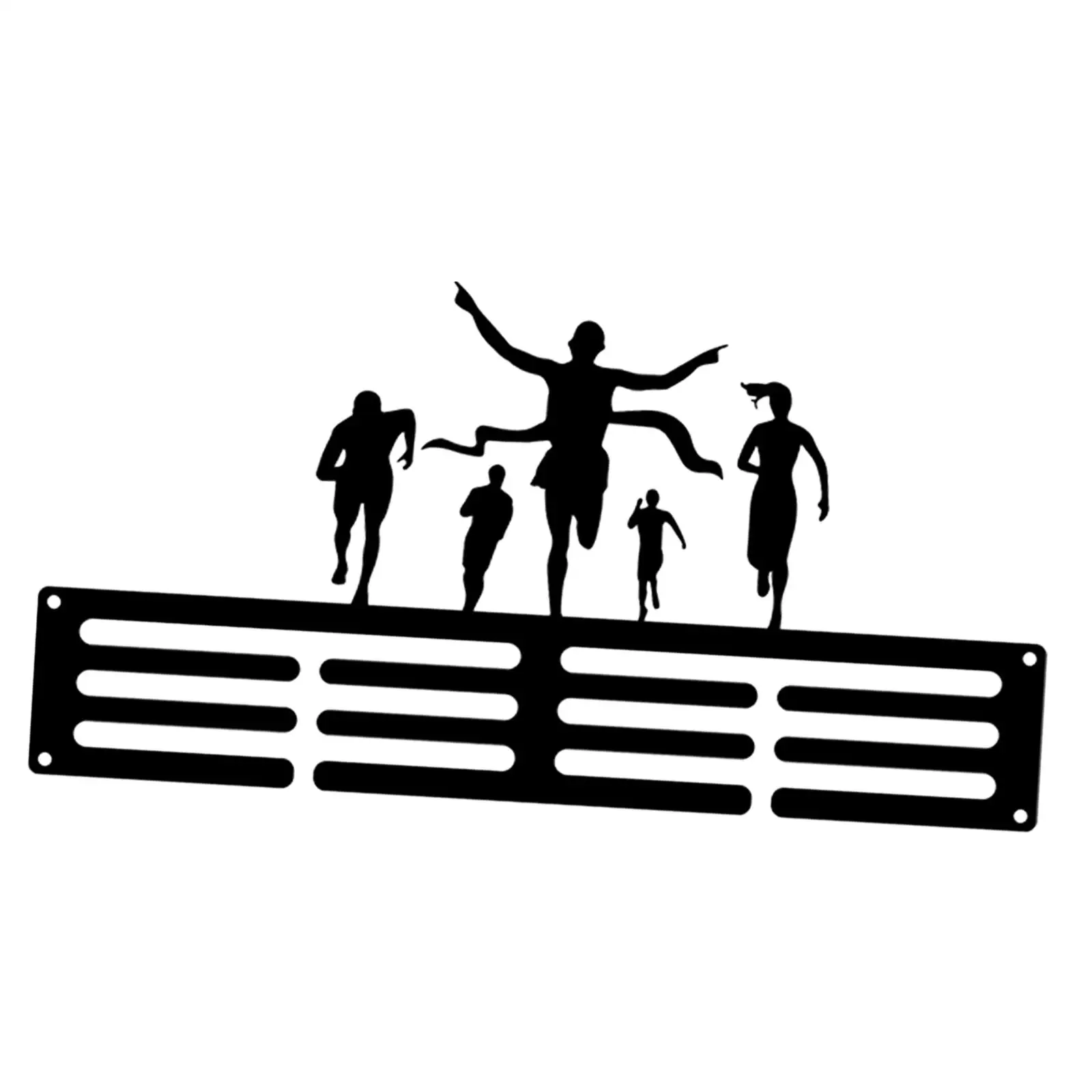 Wall Mounted Medal Hanger Displaying Rack for Sport Race Runner 11.8x3.7inch