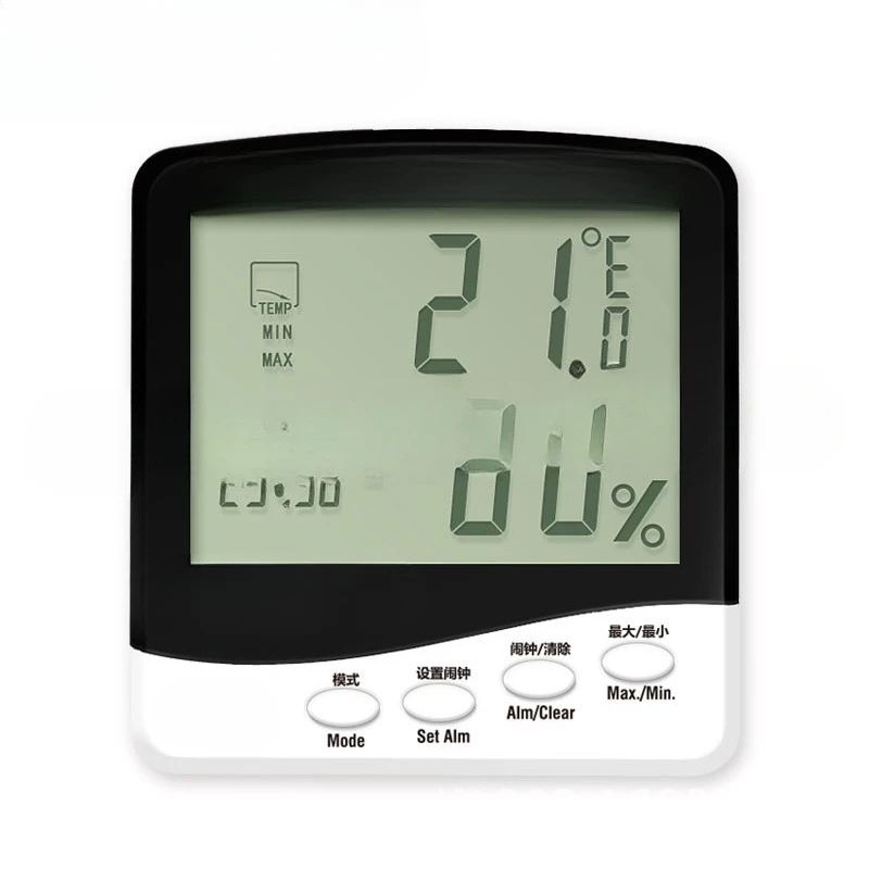 Home Car Indoor Fashion High Precision Digital Display Thermohygrometer Environmental Monitoring