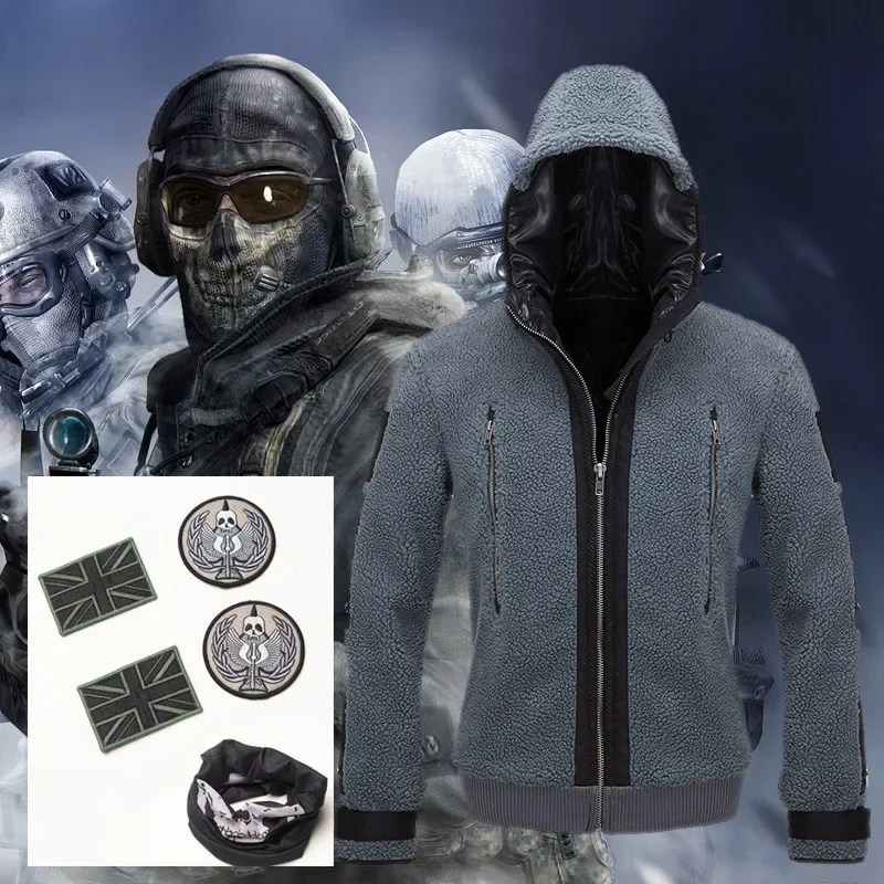 

Call of Duty 6 Cosplay Clothing Same Jacket Tf141 Team Uniform Ghost Combat Suit Ghost Jacket Hoodies for Men and Women