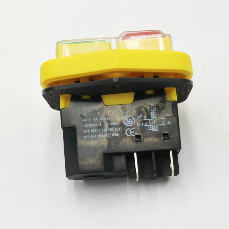 1PC Electromagnetic switch start switch waterproof power tool switch 16A250V4Pins/5Pins Can Replace KJD17B