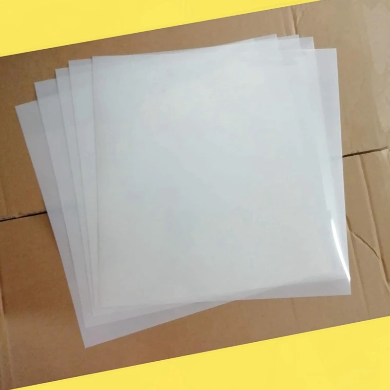 12 Sheets 10Mil Mylar Sheet 12 X 12 Inch Milky Translucent PET Blank Stencil Making Sheet Easy To Use (10Mil)