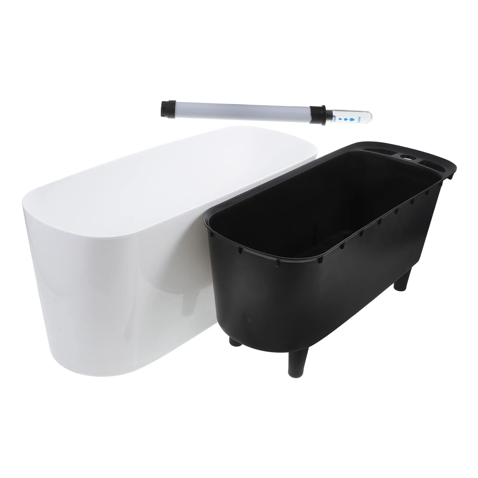 

1 комплект, самополивный цветочный горшок, автоматический водопоглощающий кашпо для внутреннего и наружного сада, домашнего офиса, сочные пластиковые растения