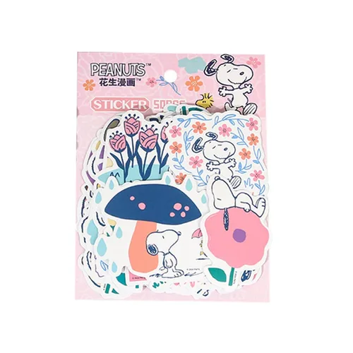 20 pack/lote de pegatinas Kawaii de Snoopy, bonito álbum de recortes, diario, taza decorativa, pegatina impermeable, etiqueta de papelería