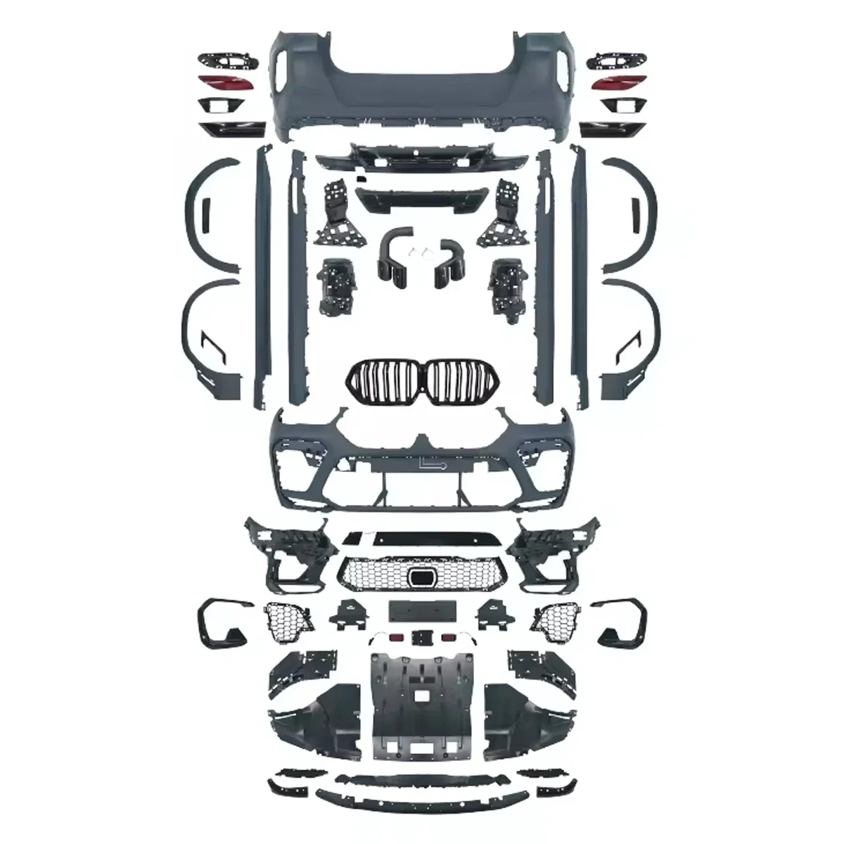 Body Kits For BMW X6 G06 Modified X6M Styles Body Kits Front And Rear Bumpers 1:1 Design Car Accessories