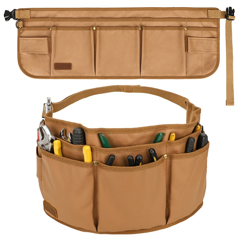 

Canvas Electrician Tool Bags Multifunctional Hardware Tool Holder Car Suspension Storage Men Casual Waist Bag