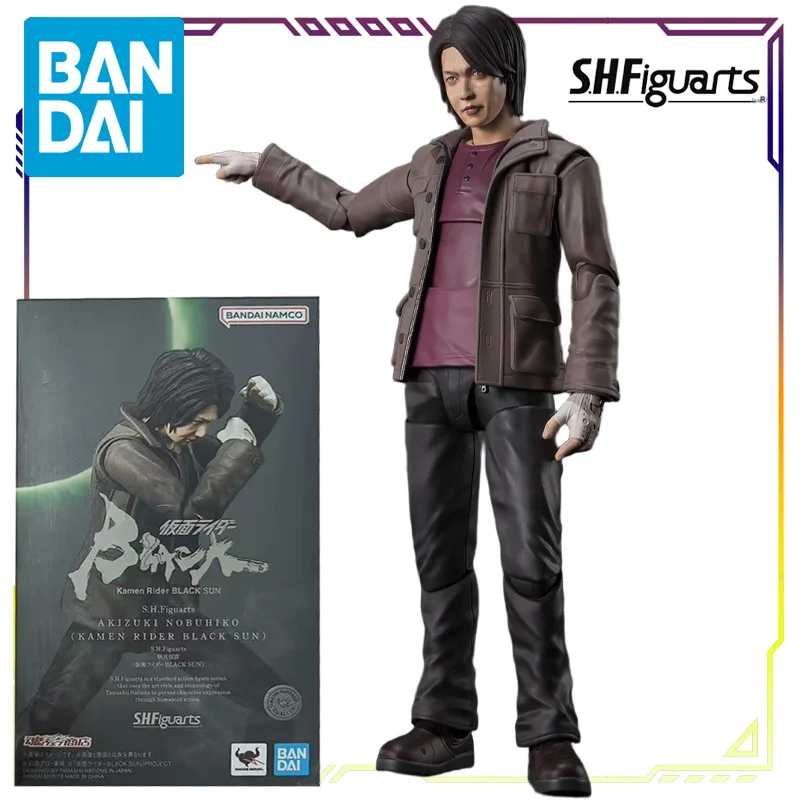 Bandai Original S.H.Figuarts Kamen Rider Dark Sun Series Black Rx \Akizuki Nobuhiko Anime Action Figure Model Toys Gifts Fo Boys