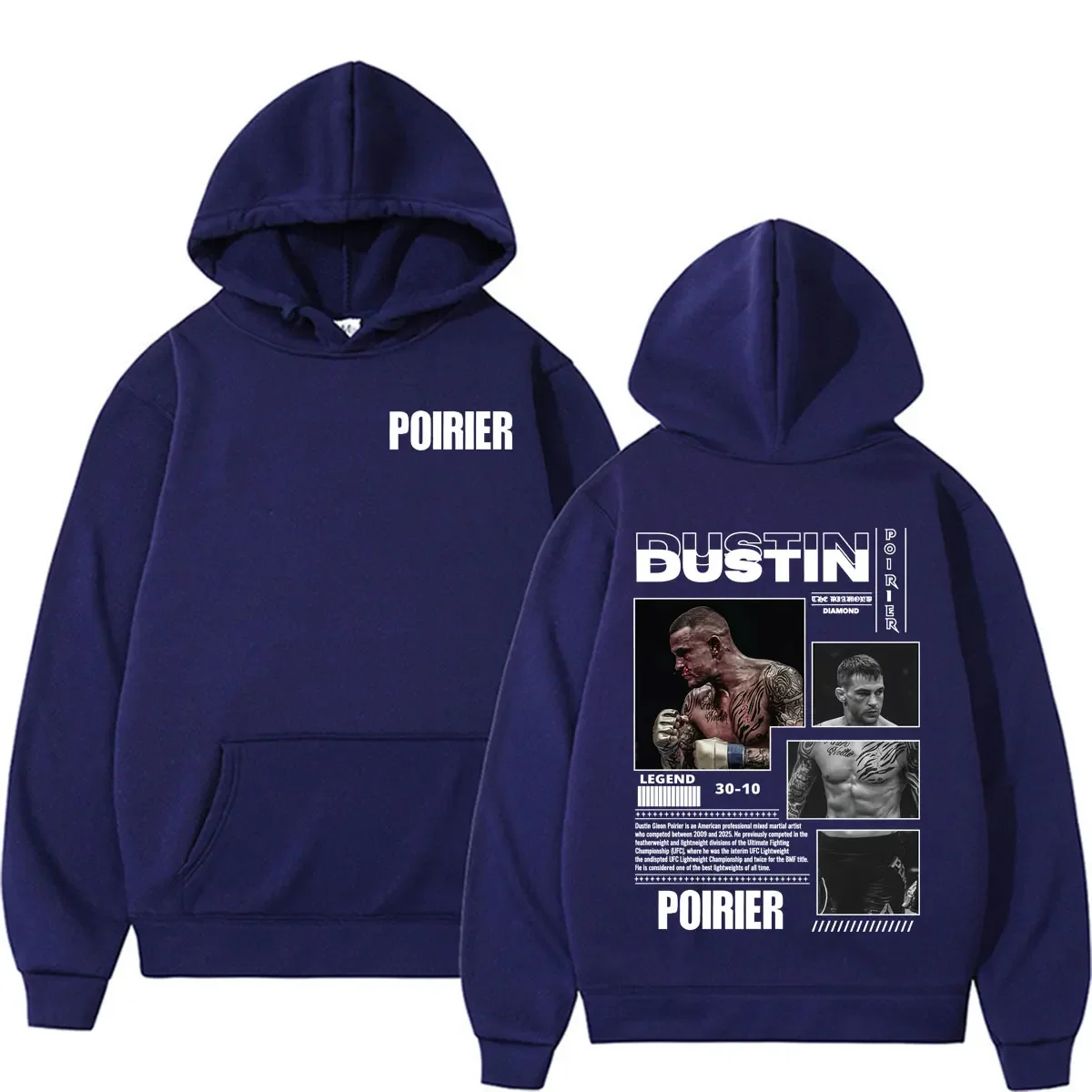 Customization Dustin Poirier The Diamond Cover Print Hoodies Men Women Fashion Violence Aesthetic Sweatshirt Casual Fleece High