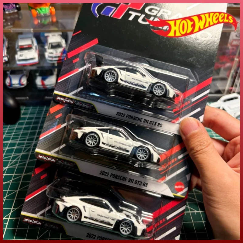 

New Hot Wheels Premium 2026 New Pop Culture 2022 Porsche 911 Gt3 Rs Gran Turismo 1:64 Diecast Car Model Collectible Vehicle Toy